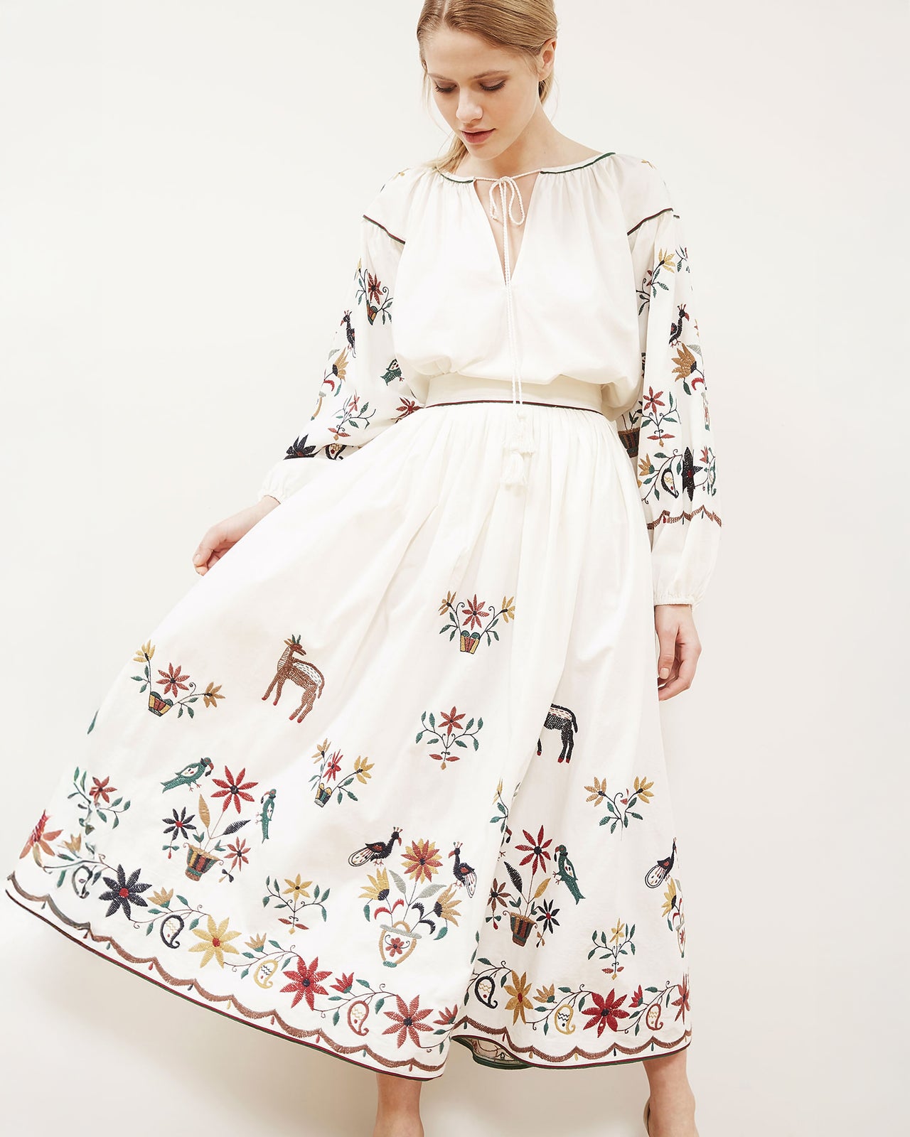 Gretel Skirt - Ecru - Image 5