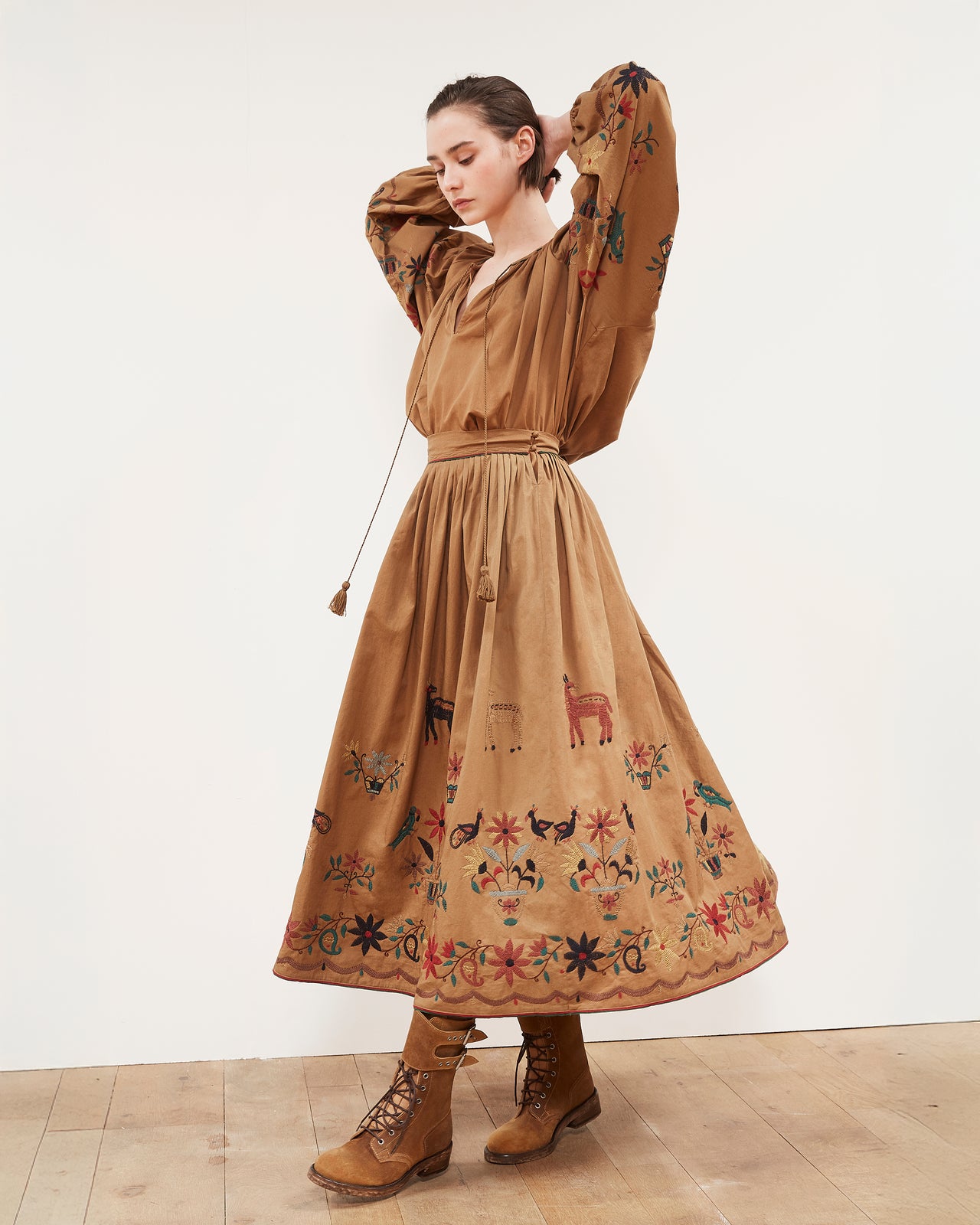Gretel Skirt - Khaki - Image 3