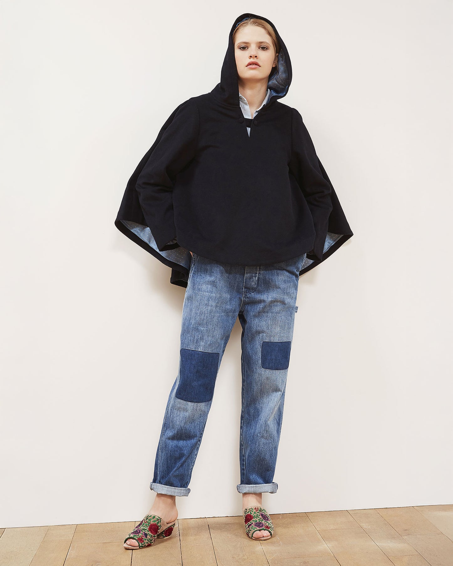 Helois Coat - Navy Blue