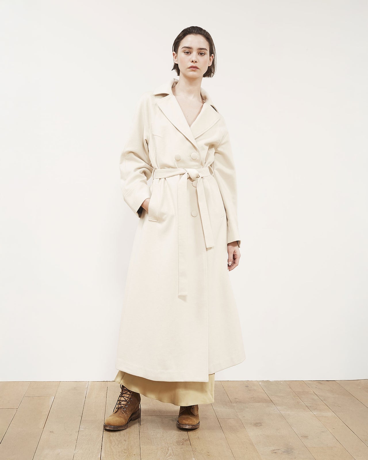Hepburn Coat - Ivory - Image 1