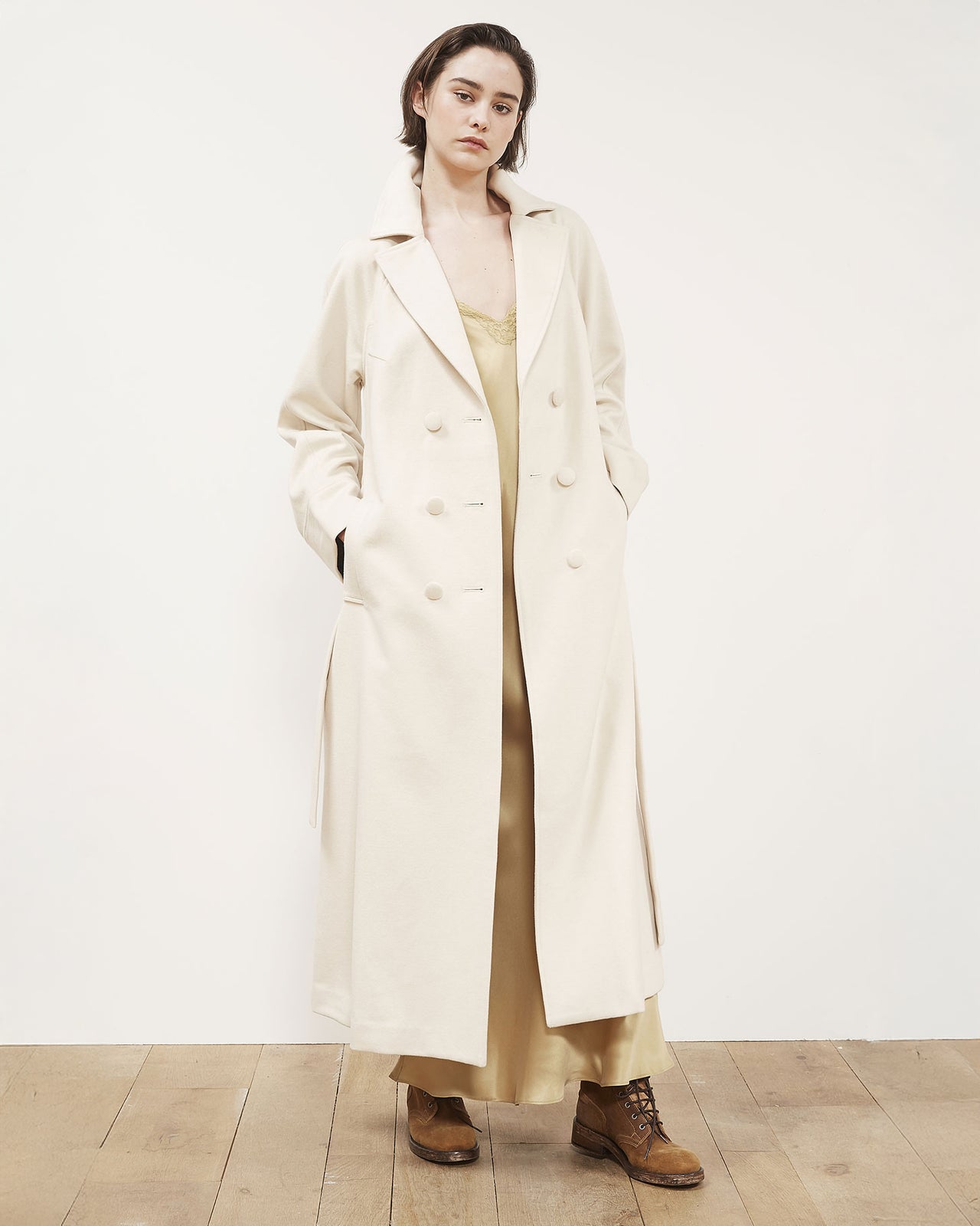 Hepburn Coat - Ivory - Image 2
