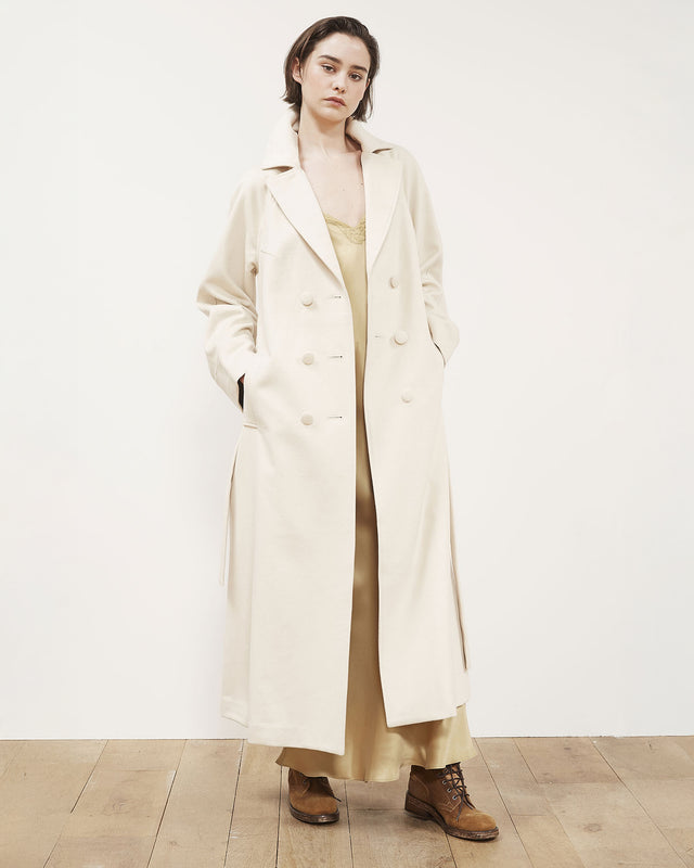 Hepburn Coat - Ivory - Image 2
