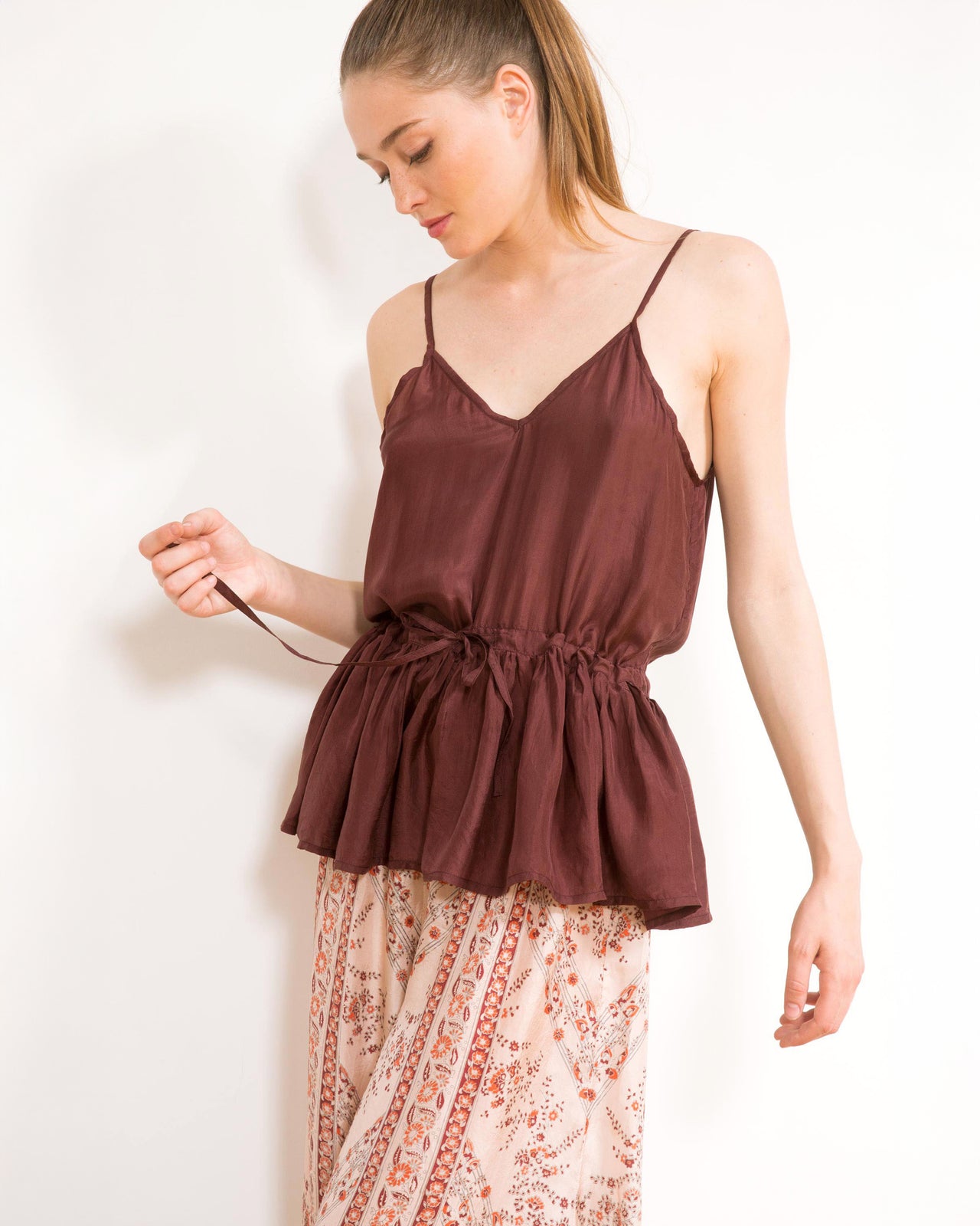 Elvira Top - Cognac - Image 1