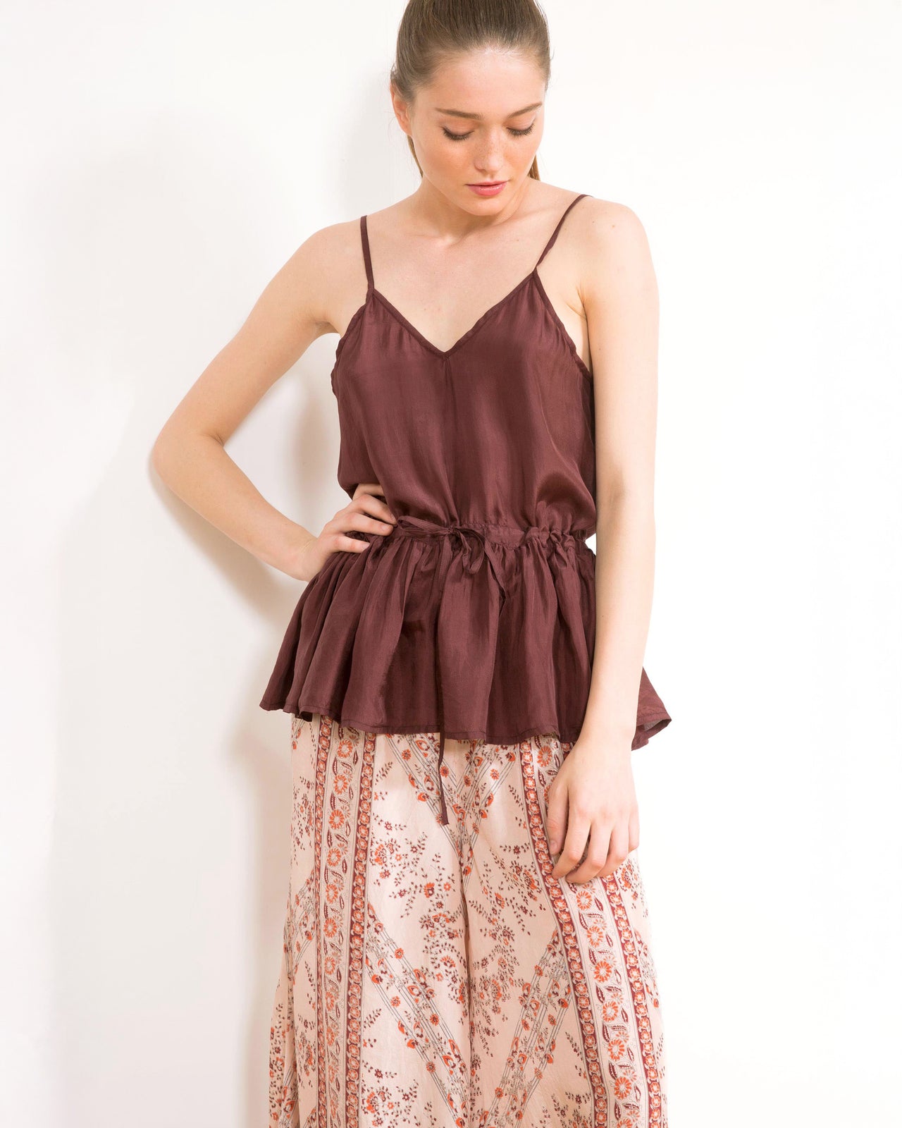 Elvira Top - Cognac - Image 2