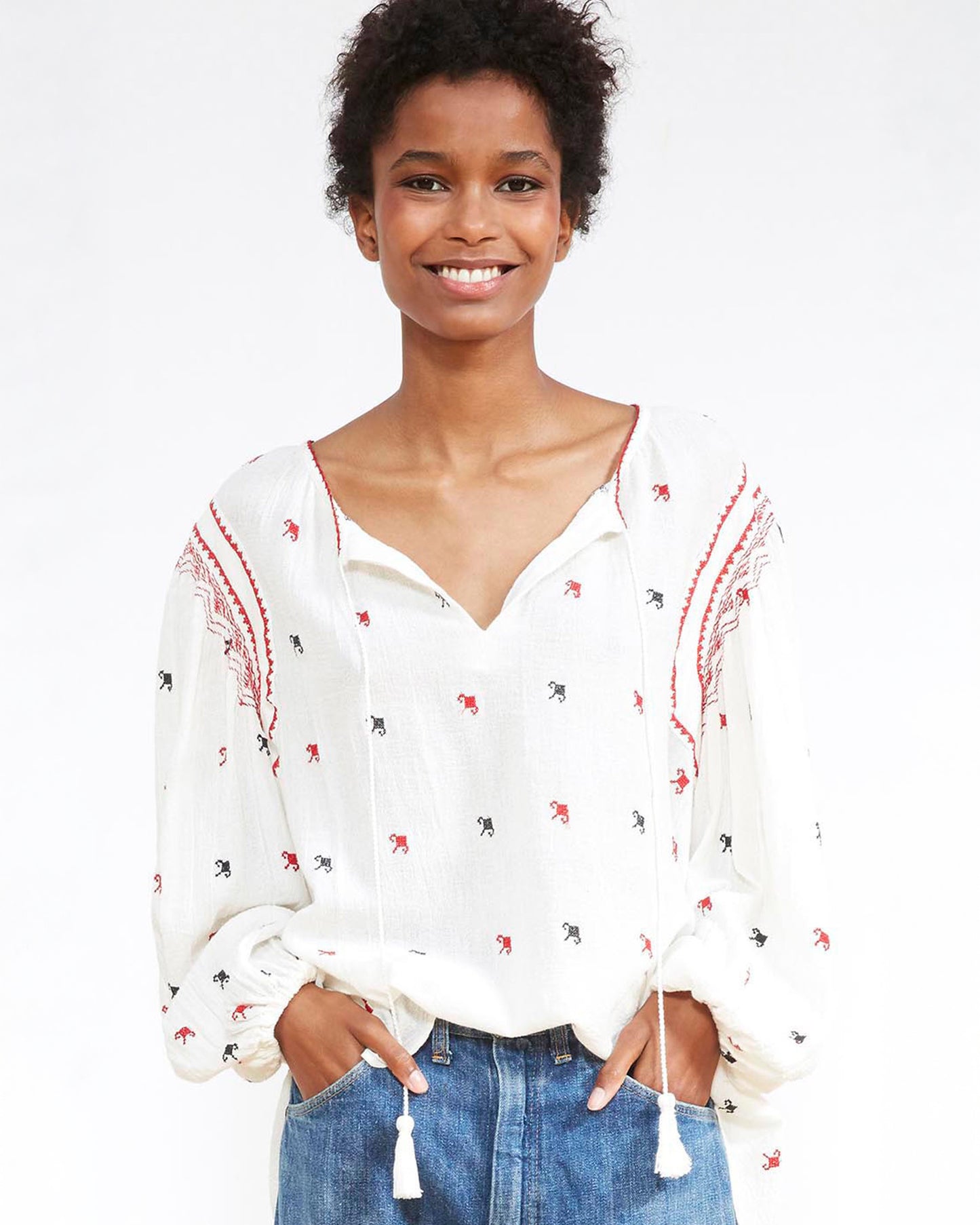 Fedora Blouse - Ivory