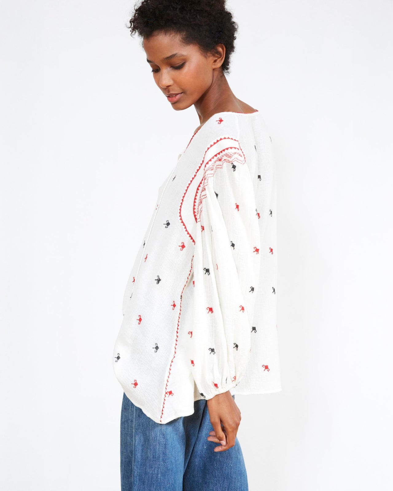 Fedora Blouse - Ivory - Image 2