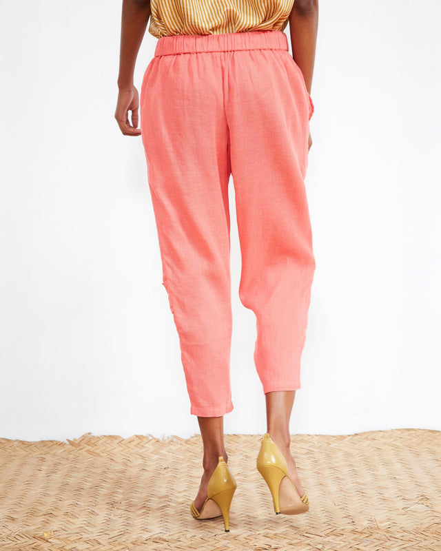 Pantalon Rag - Corail - Image 2