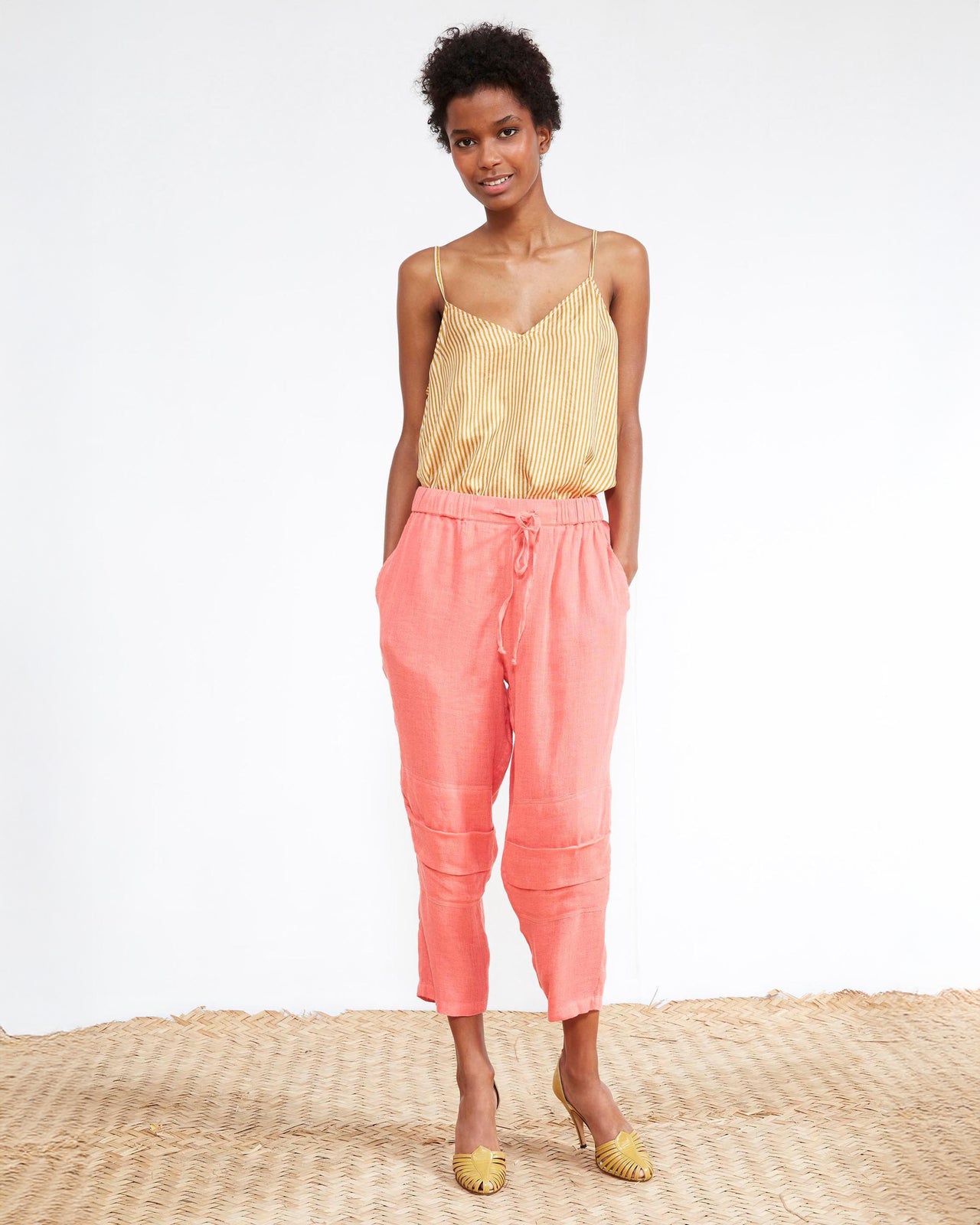 Pantalon Rag - Corail - Image 1