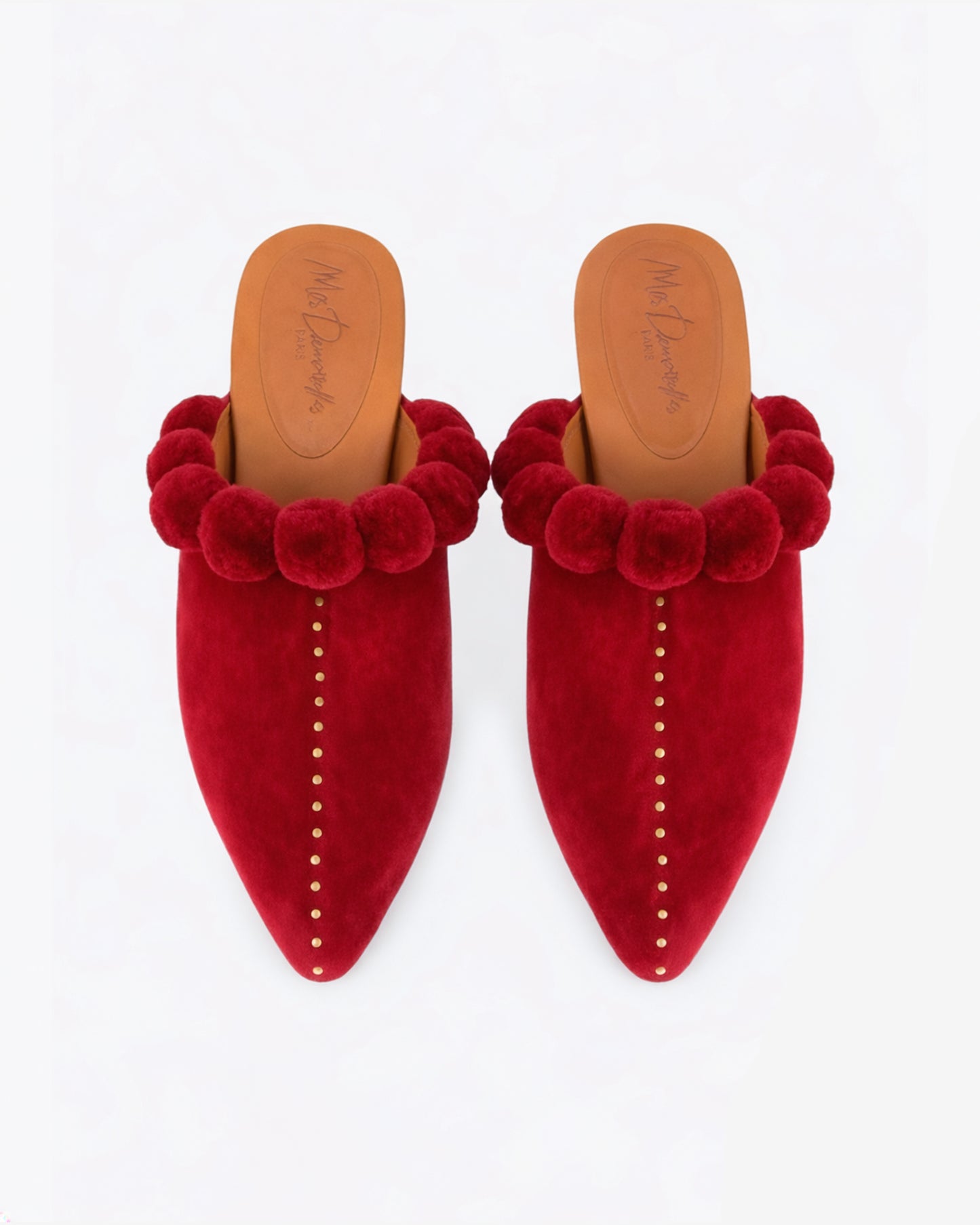 Miss Pompon Shoes - Red