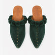 Miss Pompon Shoes - Green