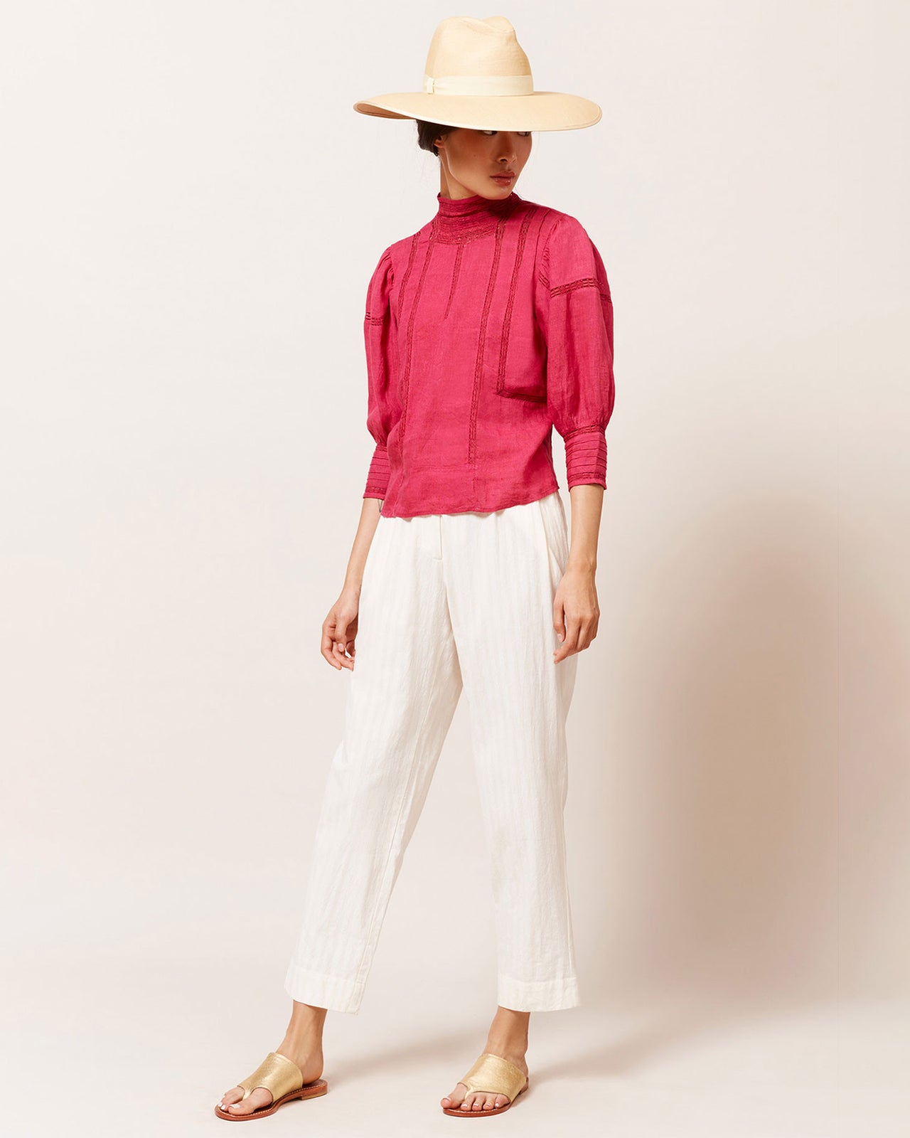 Byrds Blouse - Fuchsia - Image 1