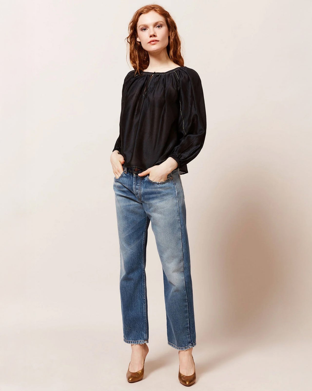 Evening Primrose Blouse - Black - Image 6
