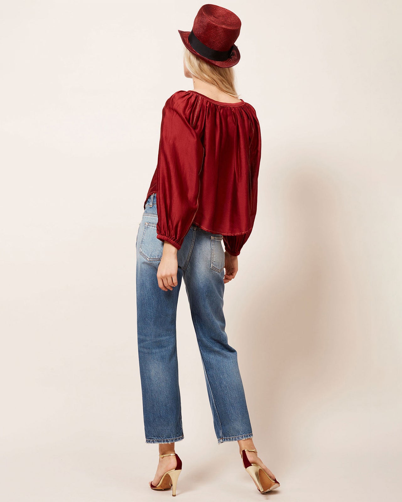 Evening Primrose Blouse - Red - Image 4