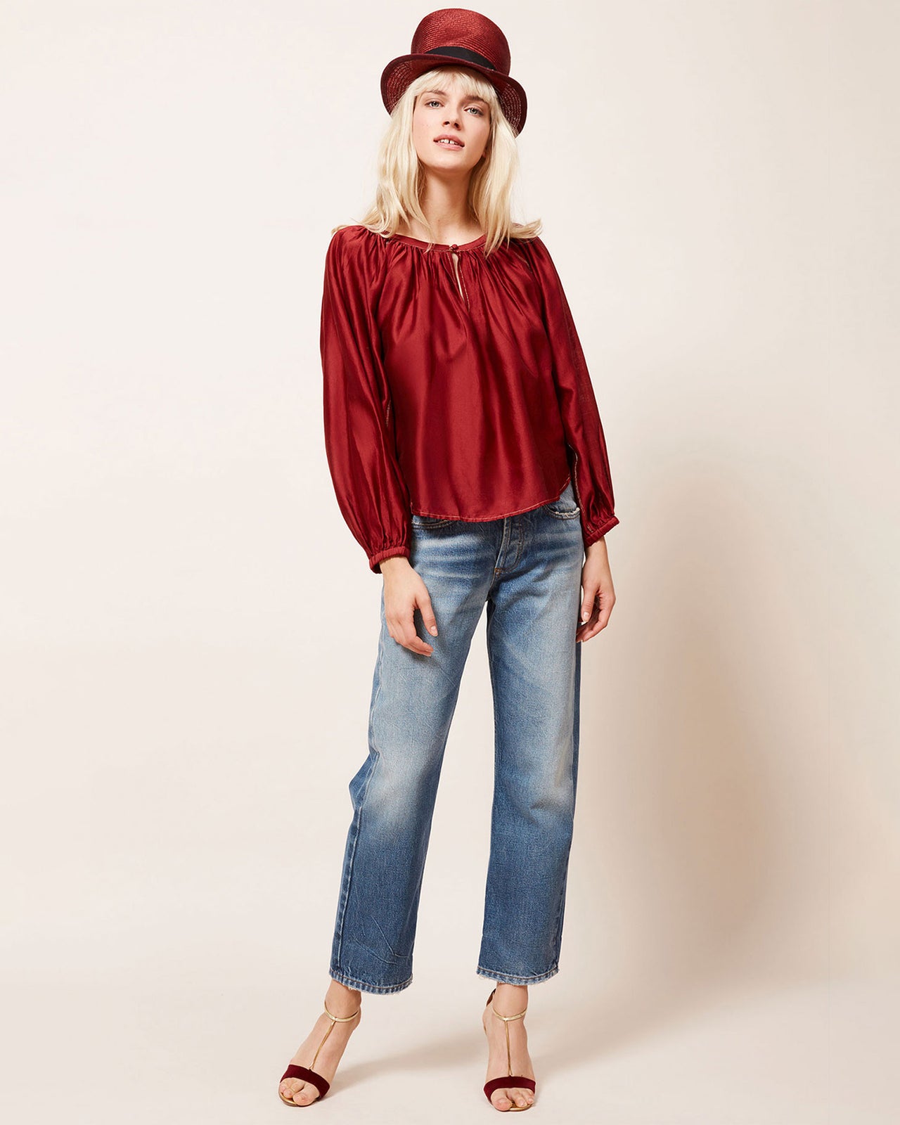Evening Primrose Blouse - Red - Image 5