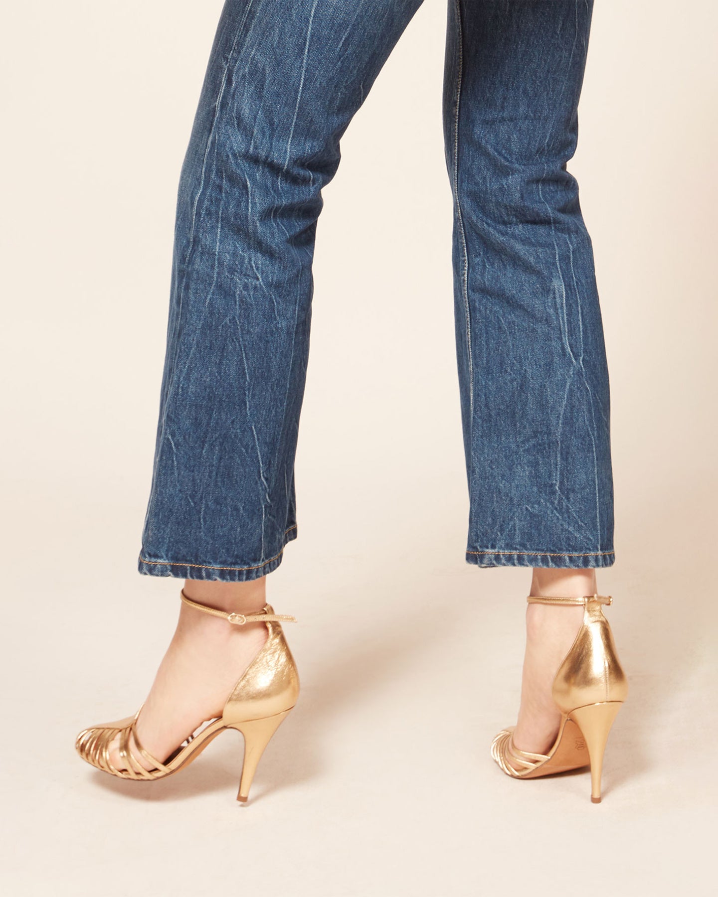 Venitiennes Heels - Gold