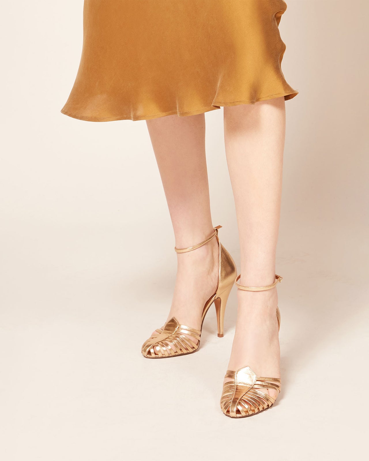 Venitiennes Heels - Gold - Image 1