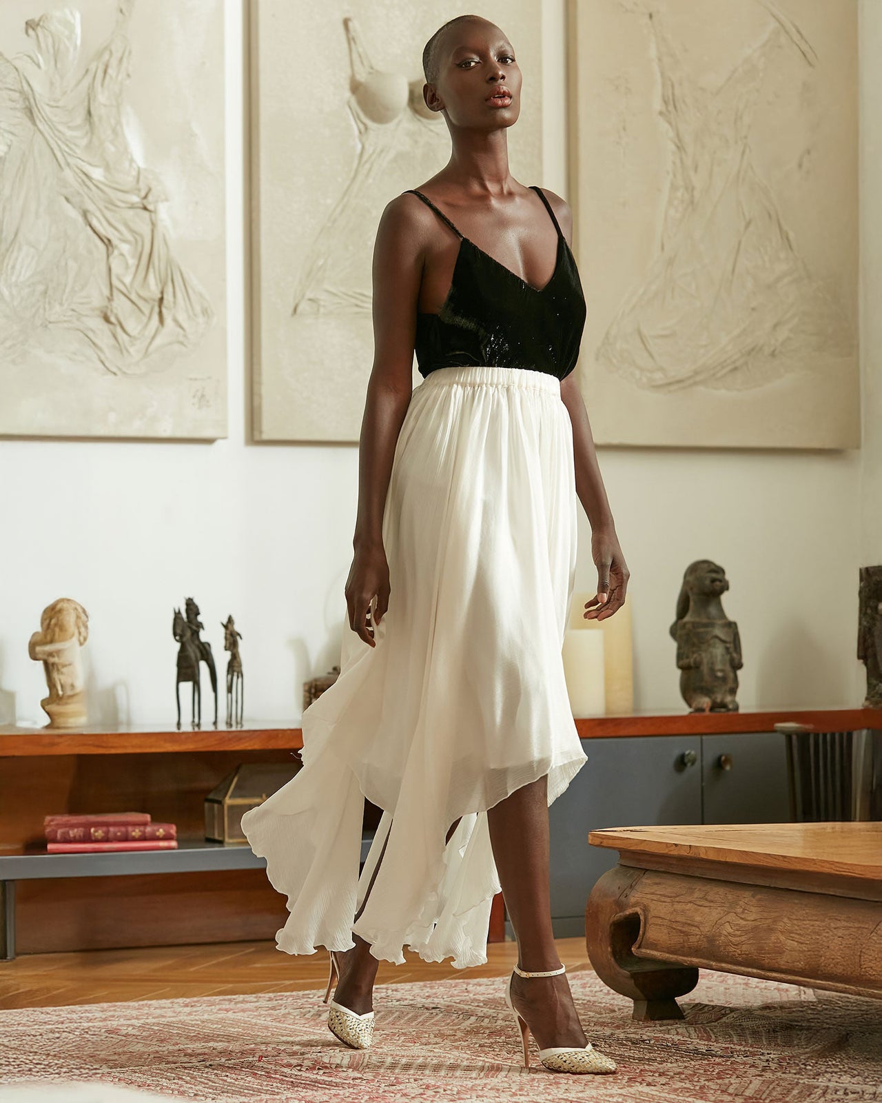 Alizee Skirt - Ivory - Image 2