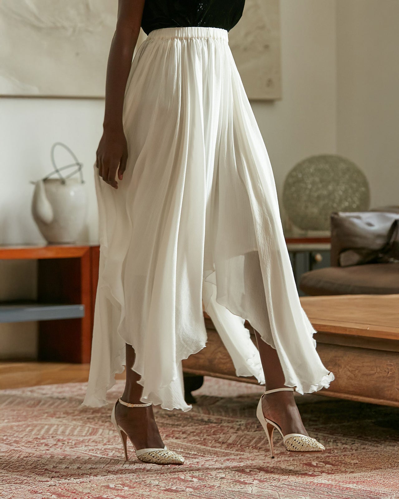 Alizee Skirt - Ivory - Image 5
