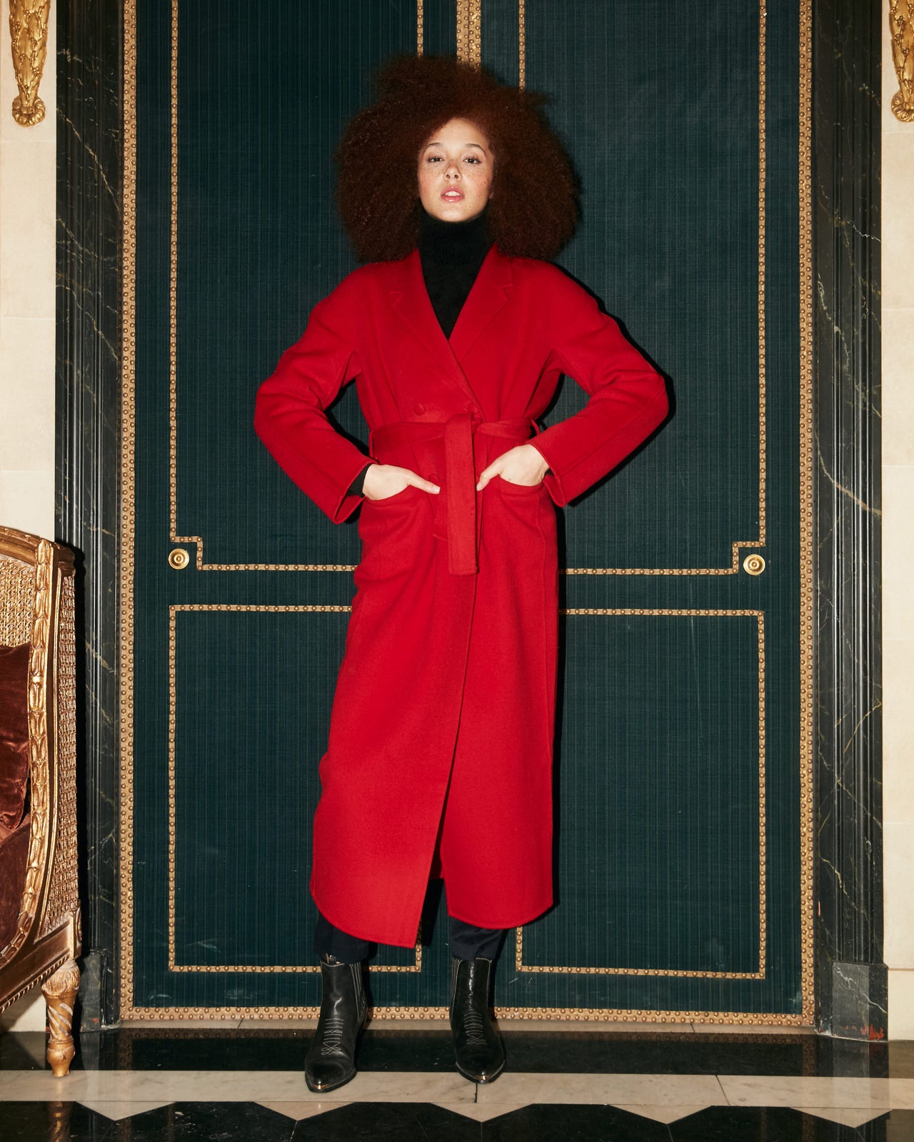 Manteau Columbus - Rouge - Image 10