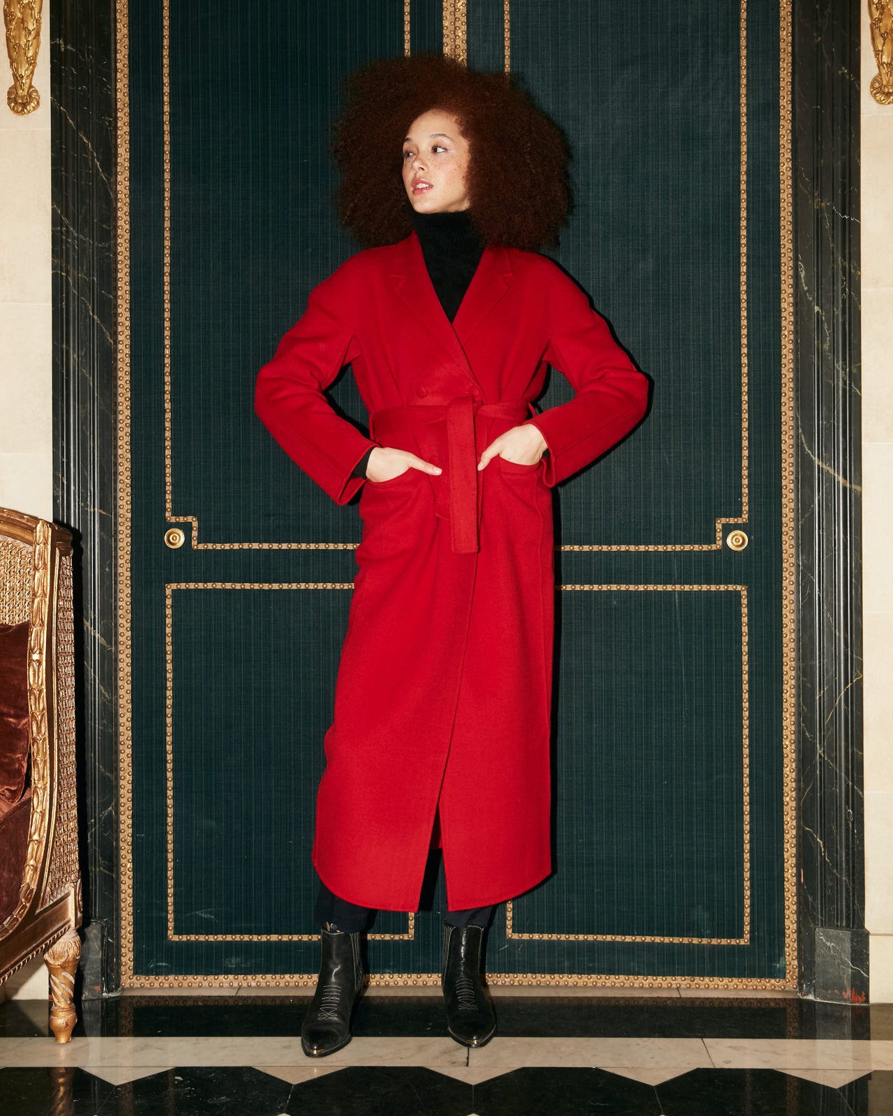 Manteau Columbus - Rouge - Image 11