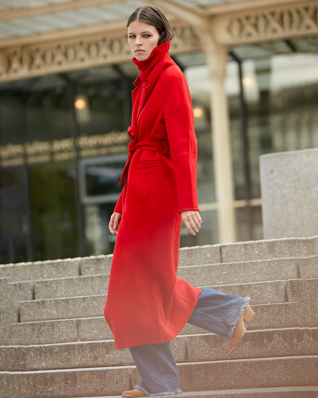 Manteau Columbus - Rouge - Image 7