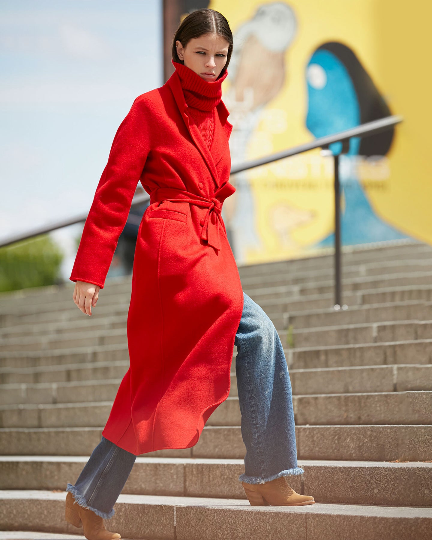 Manteau Columbus - Rouge