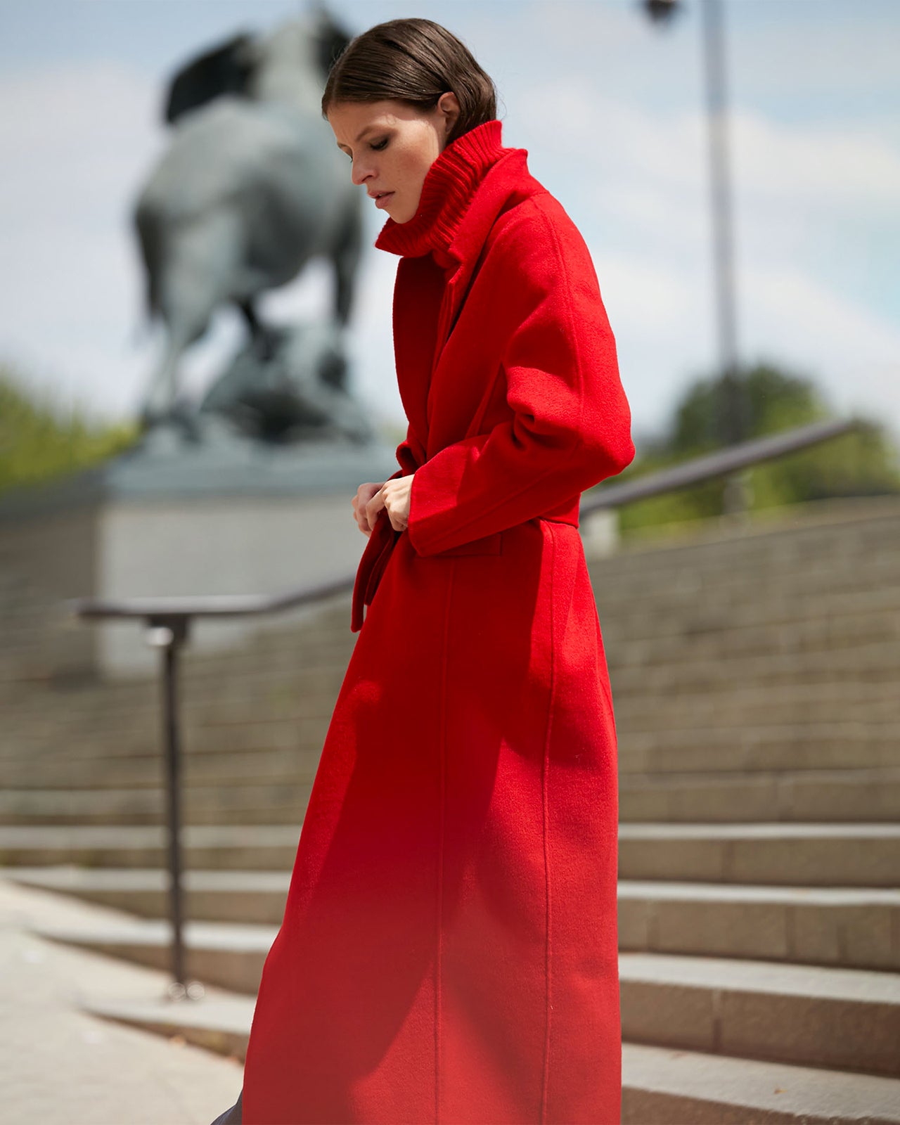 Manteau Columbus - Rouge - Image 5