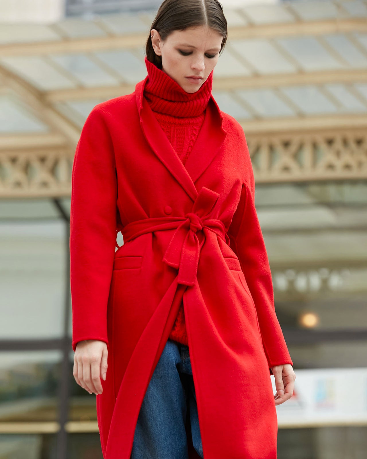 Manteau Columbus - Rouge - Image 2