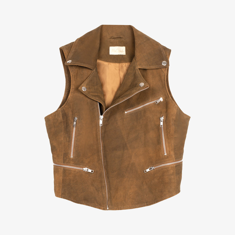 Nellie Vest - Olive Brown