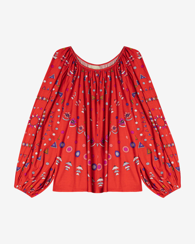 Blouse Cameo - Rouge - Image 1