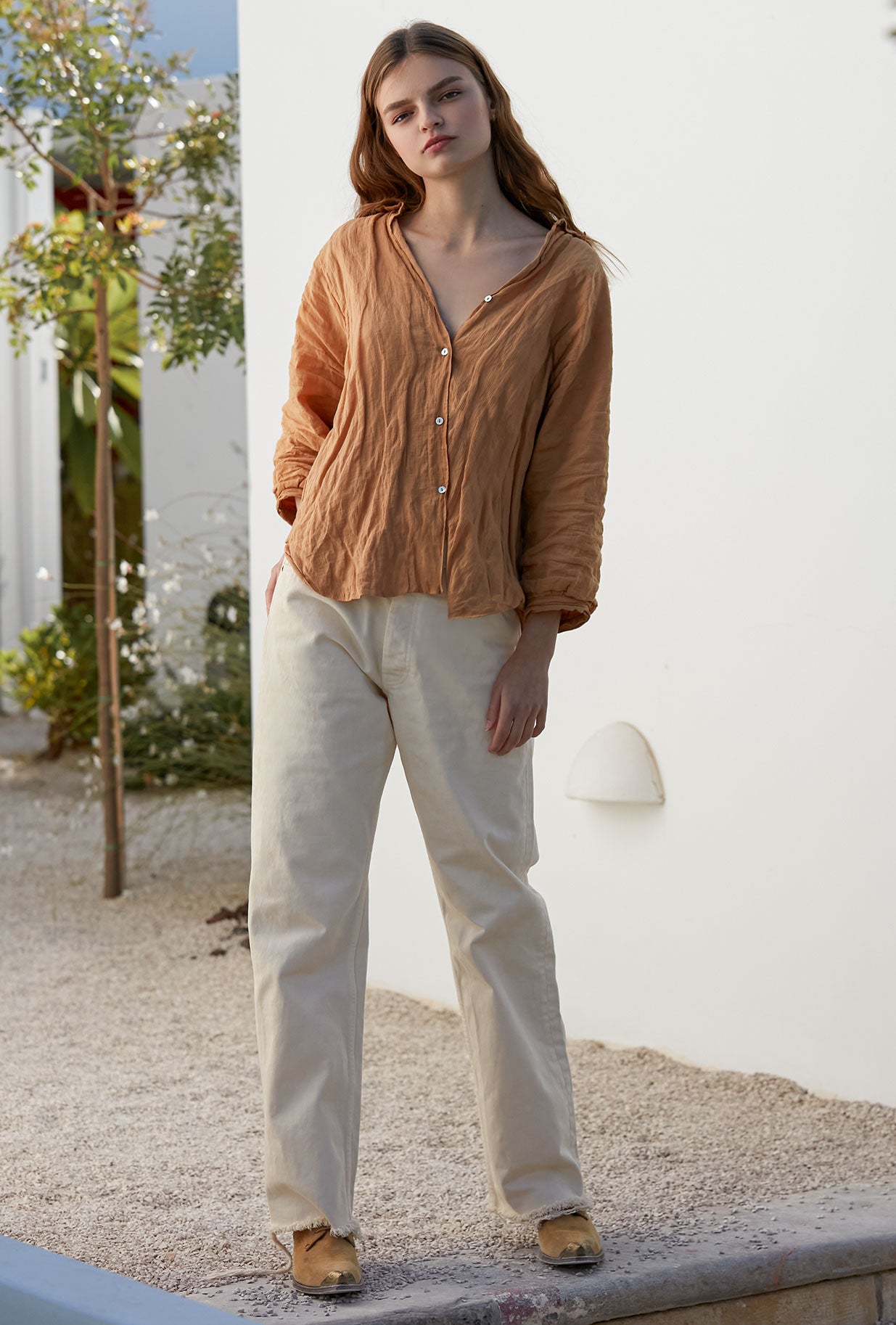 Chemise Constance - Ocre - Image 1