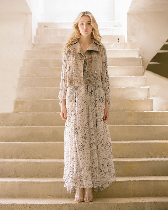 Veste sans manches double boutonnage, effet vieilli, structurée - Manteaux & vestes Mes Demoiselles - Image 2