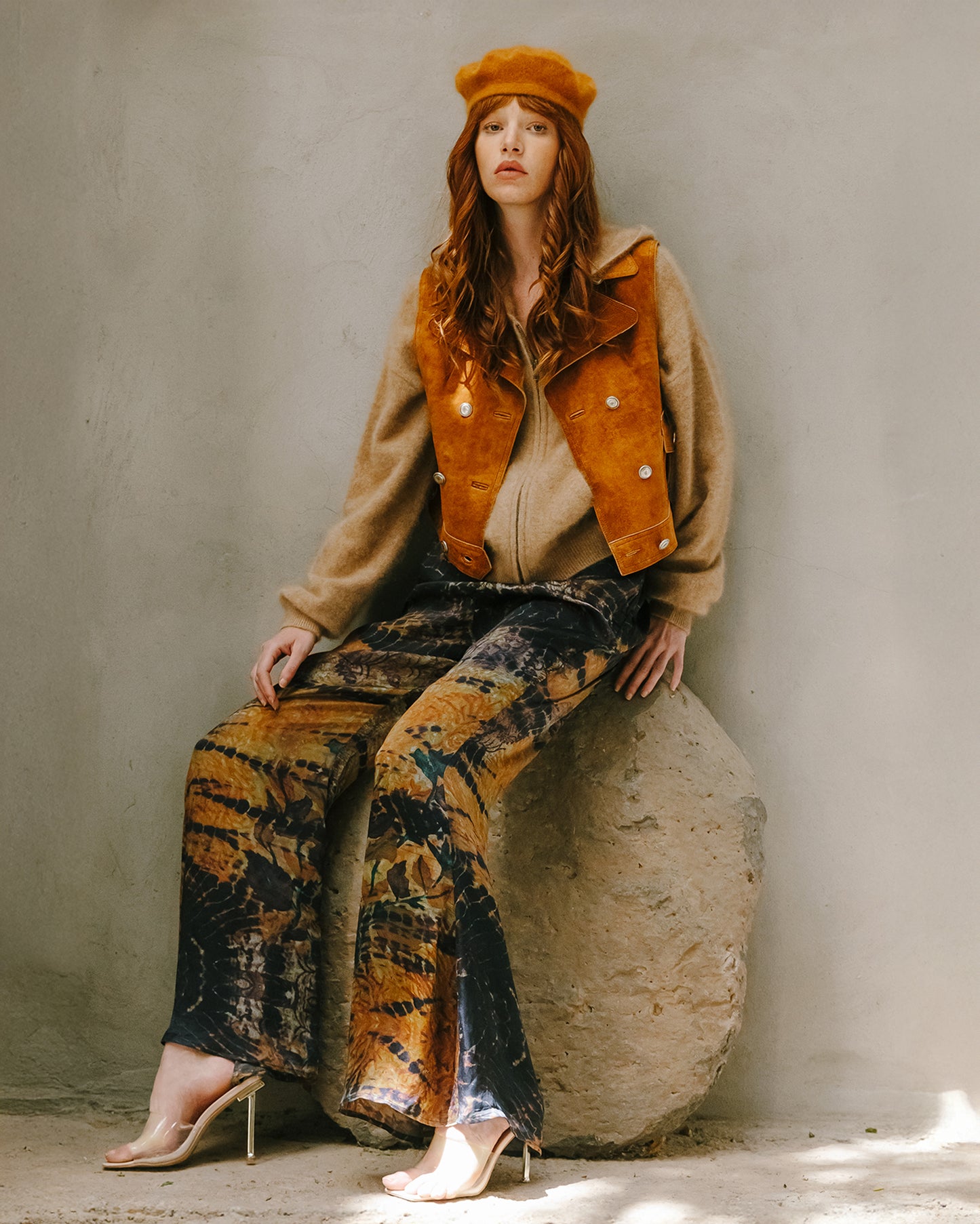 Veste sans manches double boutonnage, effet vieilli, structurée - Manteaux & vestes Mes Demoiselles