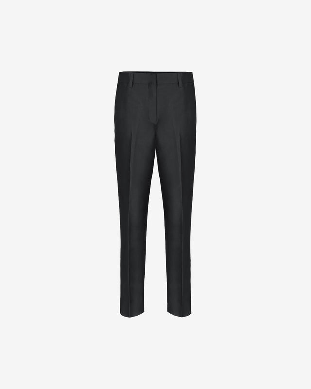 Pantalon Boston - Noir : Pantalon noir droit, esprit tailleur, taffetas envers satin Mes Demoiselles - Dernière image