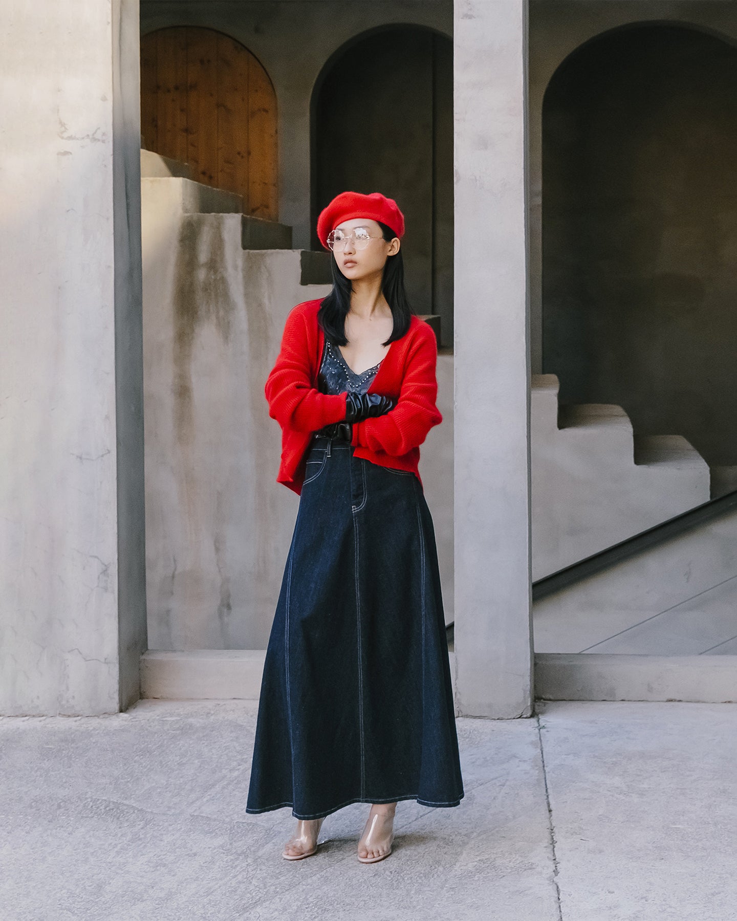 Cari Cardigan - Red