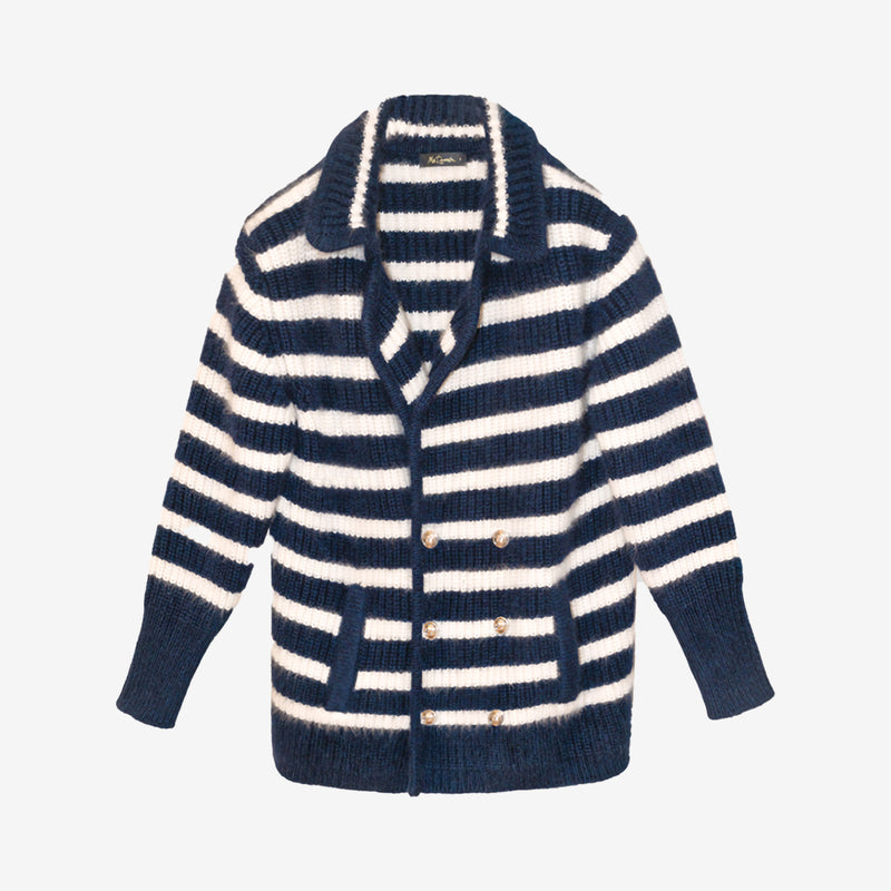 Denim Cardigan - White