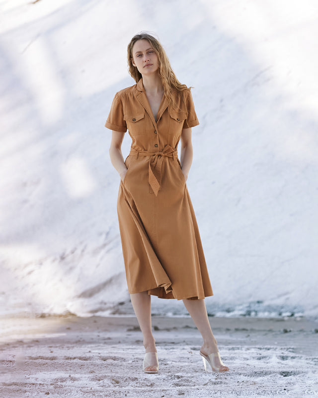 Patrice Dress - Ochre - Image 1