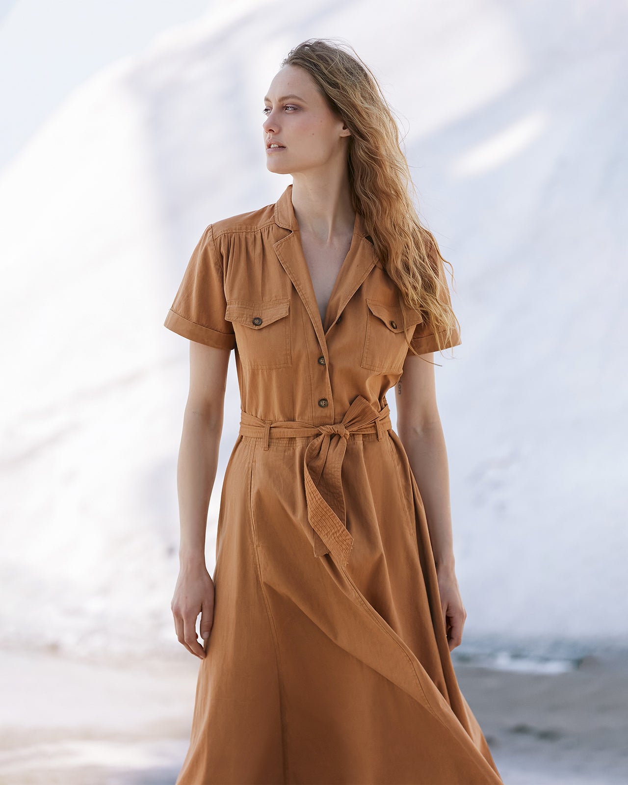 Patrice Dress - Ochre - Image 7