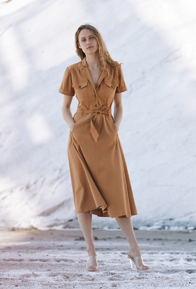 Patrice Dress - Ochre - Image 1