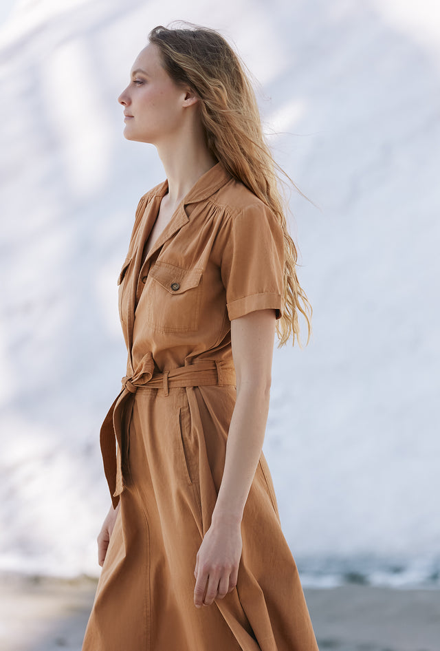 Patrice Dress - Ochre - Image 3