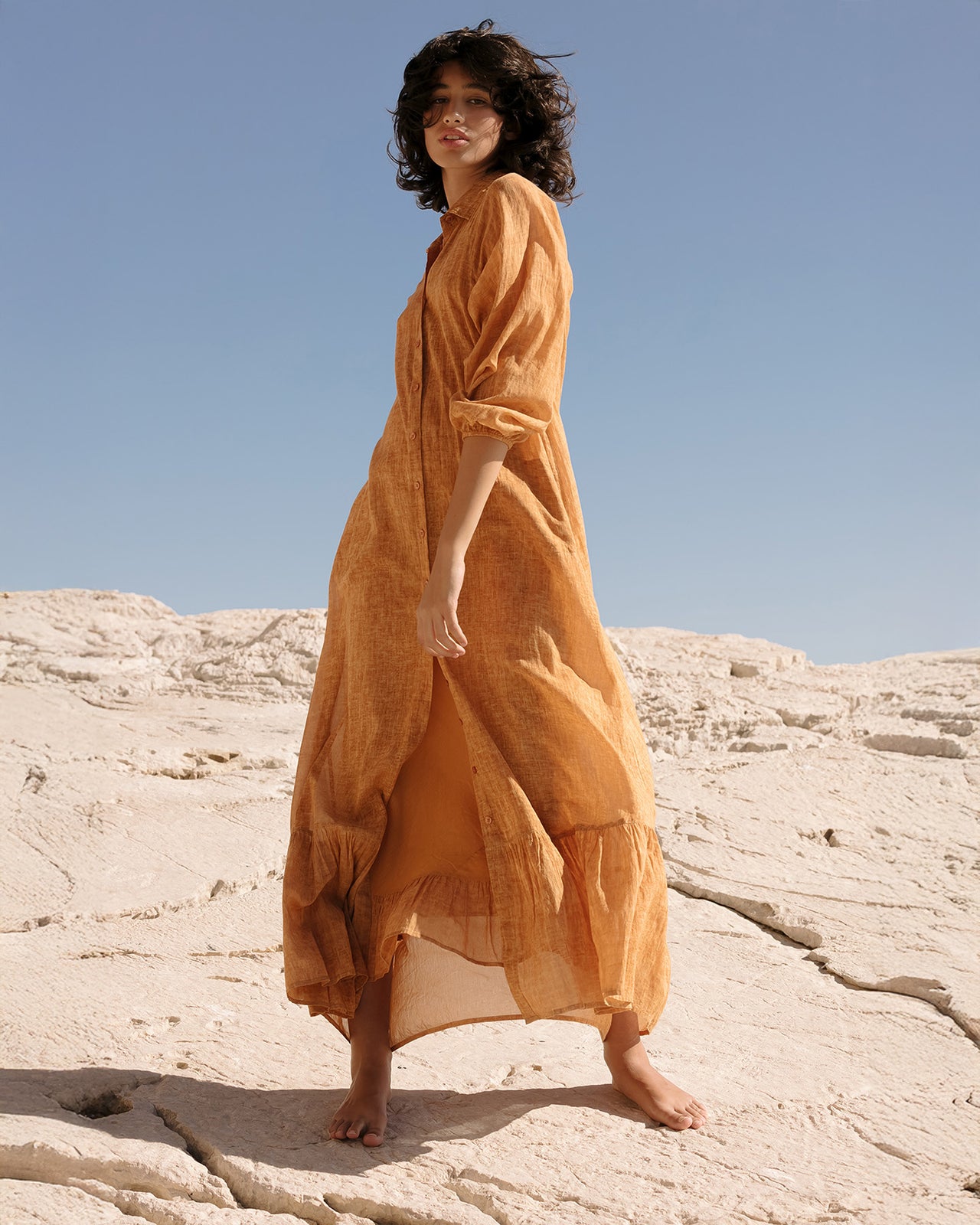 Chemise Diane - Pêche - Image 4