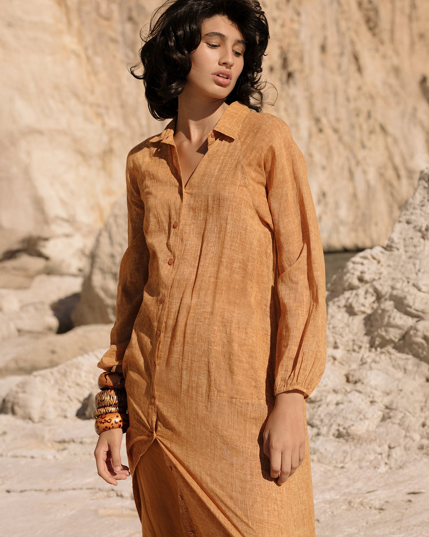 Chemise Diane - Pêche