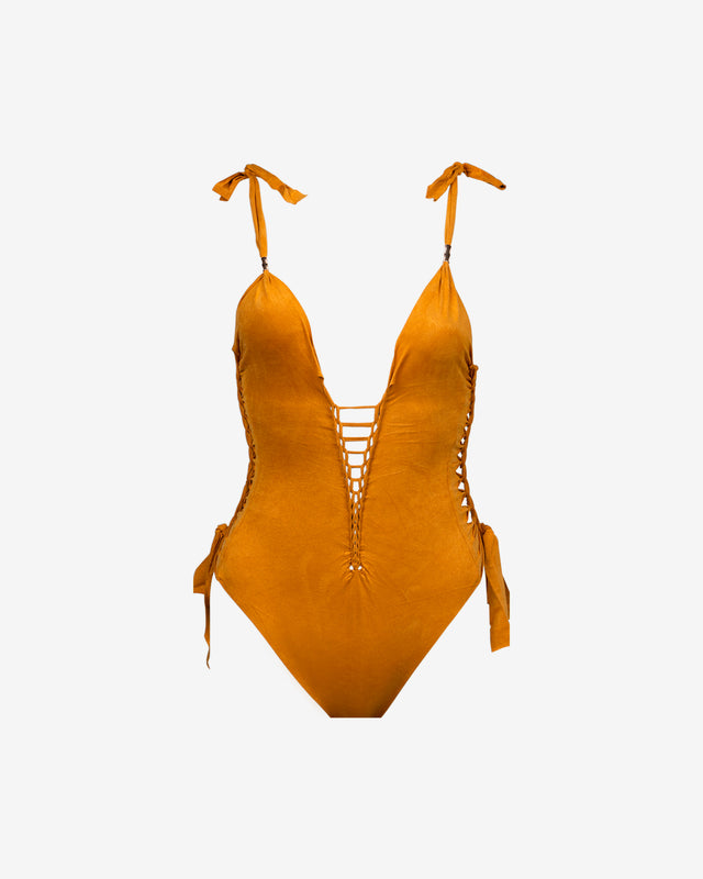 Maillot De Bain Selly - Ocre - Dernière image