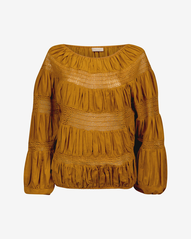 Barbara Blouse - Ochre - Image 1