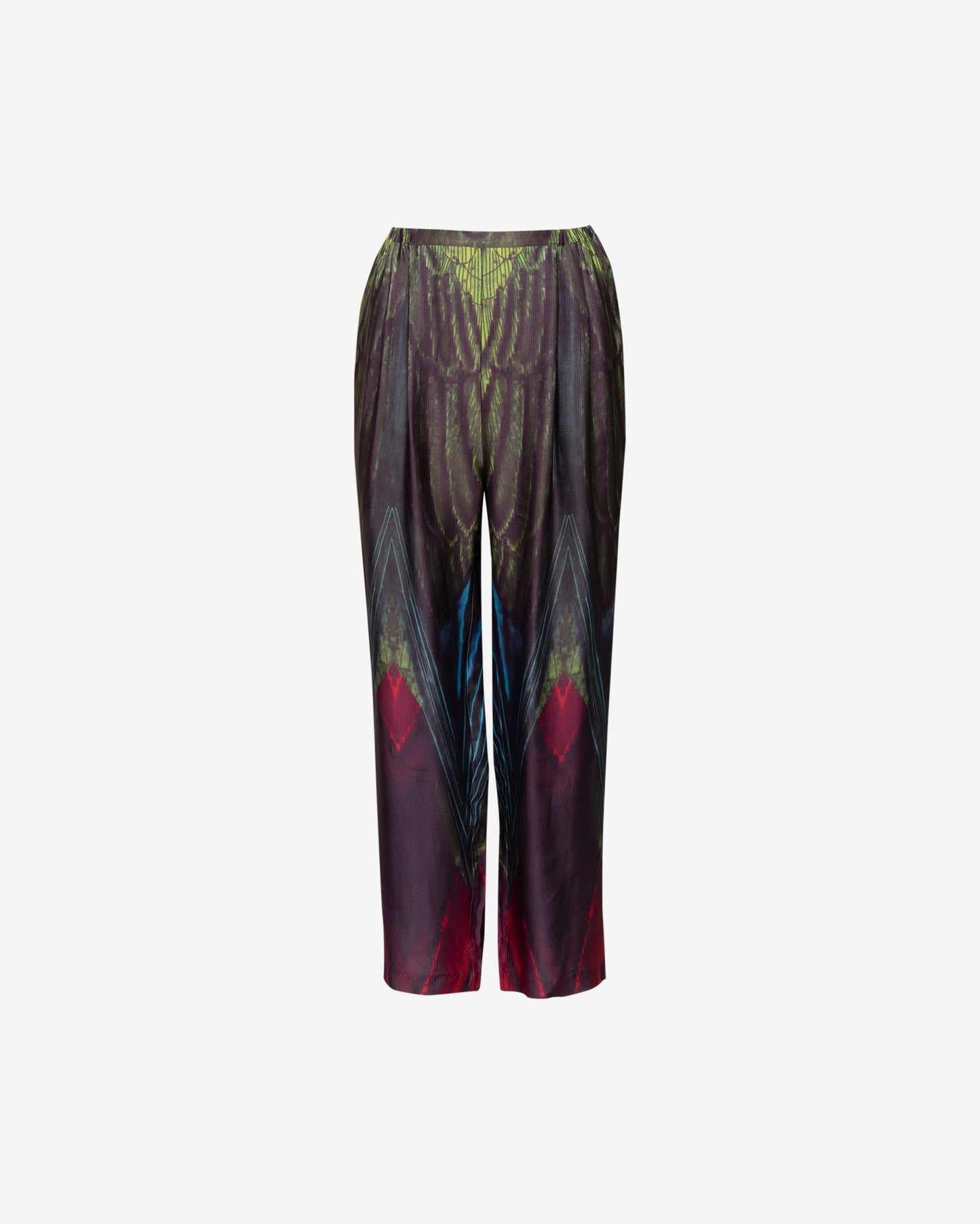 Pantalon élégant à imprimé abstrait faune et flore - Pantalons & combinaisons Mes Demoiselles