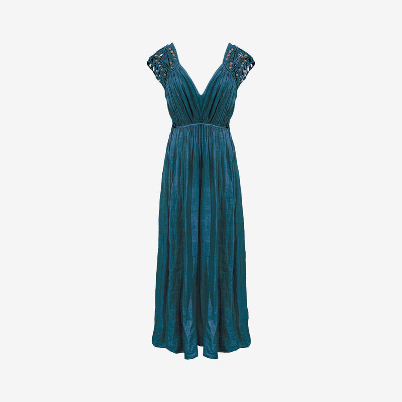 Robe Maha - Turquoise Fonce
