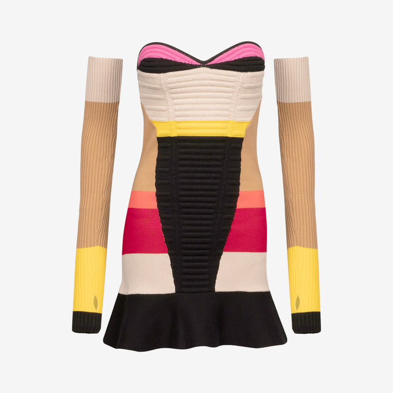 Queymi Dress - Beige