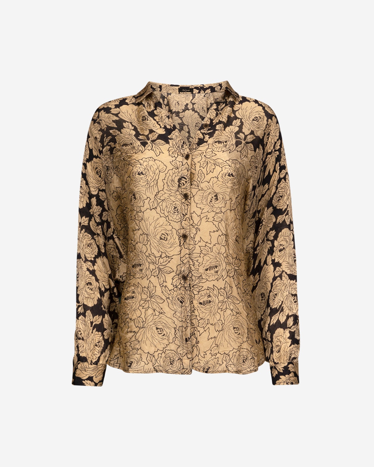 Rose Folia Shirt - Beige - Image 6