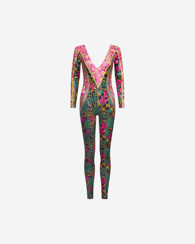 Combinaison Silenzio - Fuchsia : Combinaison pantalon imprimé glacé Mes Demoiselles - Dernière image