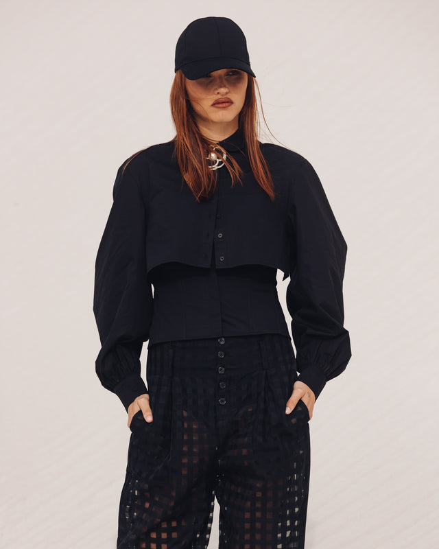 Chemise Victoire - Noir - Image 1